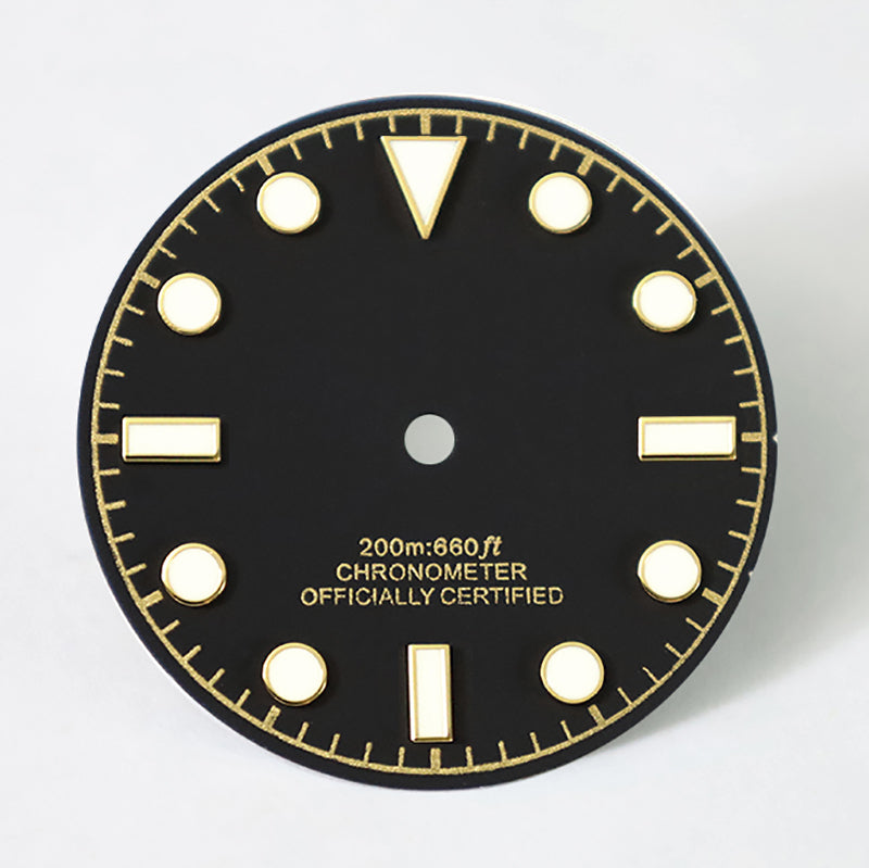 28.5mm Matte Dial Retro Tudo BGW9 C3 Lume for NH35 Movement