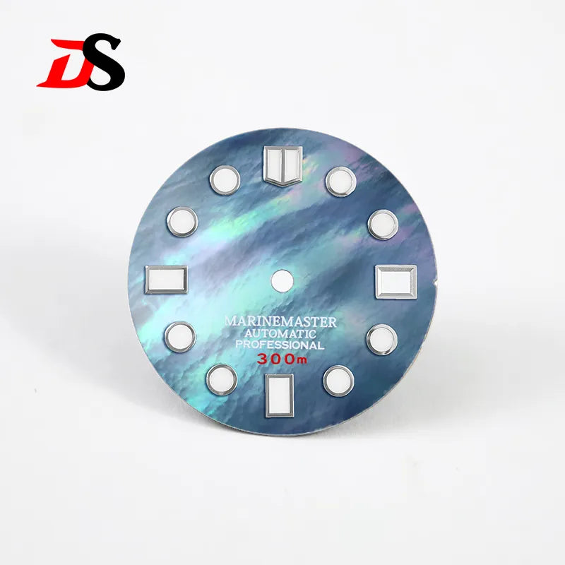 Mother shellfish Marinemaster Dial 28.5mm MOD BGW9 C3 Lume NH35NH36 Movement No Tick Mark