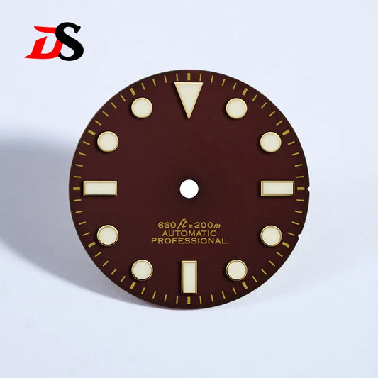 SUB Matte 28.5mm Dial Sunburst YM BGW9 C3 Lume NH35 Movement Gold No Date