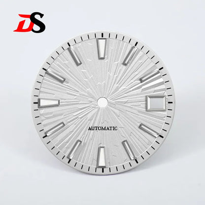 Gradient Wood Grain 28.5mm Dial Blue Lume for NH35/NH38 Movement 3 O'clock Date/no Date
