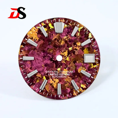 28.5mm Dial Ice Crystal Titanium Dial GS MOD No Lume NH35 Movement
