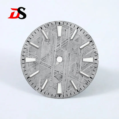 Natural 28.5mm Grey Meteorite Dial No Lume NH35 NH38 Movement No Date Dial