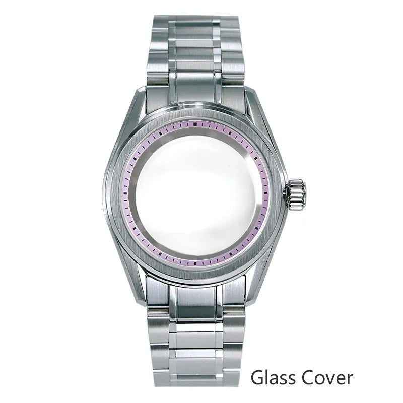 38mm GS Case with Chapter Ring NH35 NH34 Match Shunbun 28.5mm Dial Color Classic Watch Case