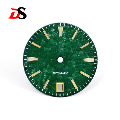 62GS 6 O'clock Date Dial Cherry Minute Mark NH35 Blue Lume Sakura Spring Light-green 28.5mm for SKX007 GS