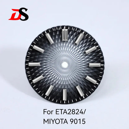 28.5mm Dial Pineapple Face Dial Suitable for NH35 NH38 ETA2824/MIYOTA 9015 Movement No Date No Lume