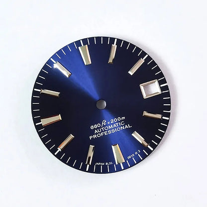 28.5mm Dial No Lume Sunburst Modified Watch NH35 Movement