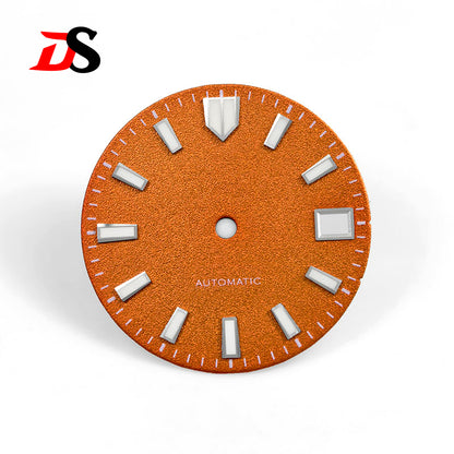 Spark Texture Pattern Blue lume Date 28.5mm NH35 Dial