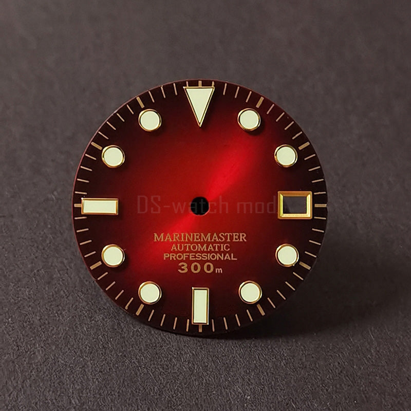 28.5mm Sunburst Matte Dial Gold YM Index BWG9 C3 Lume NH35NH36 Movement