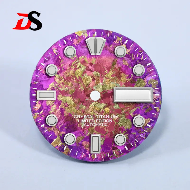 28.5mm Dial BGW9 C3 Lume Ice Crystal Titanium for NH35 NH36 Movement