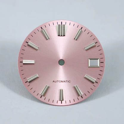 28.5mm Sunburst Dial GS MOD Blue Lume NH35 Movement No Lume