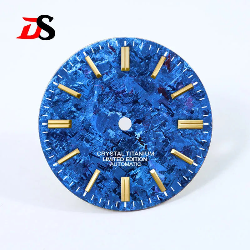 Ice Crystal Titanium 28.5mm Dial No Lume NH35 Movement No Date Dial