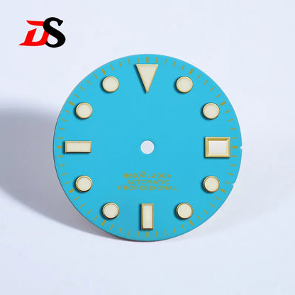 28.5mm Gold Sunburst Dial YM SUB for NH35 Movement BGW9 C3 Lume Date