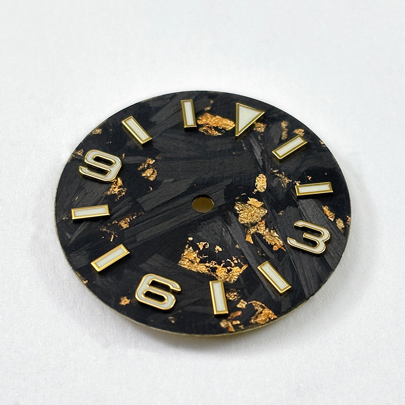 369 EXP Carbon Fiber Dial blue/green lume 28.5mm NH35