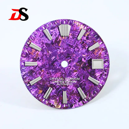 28.5mm Dial Ice Crystal Titanium Dial GS MOD No Lume NH35 Movement