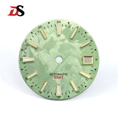 GS Sakura Blue Luminous GMT NH34 Snowflake Cherry Blossom 28.5mm SKX007NH35