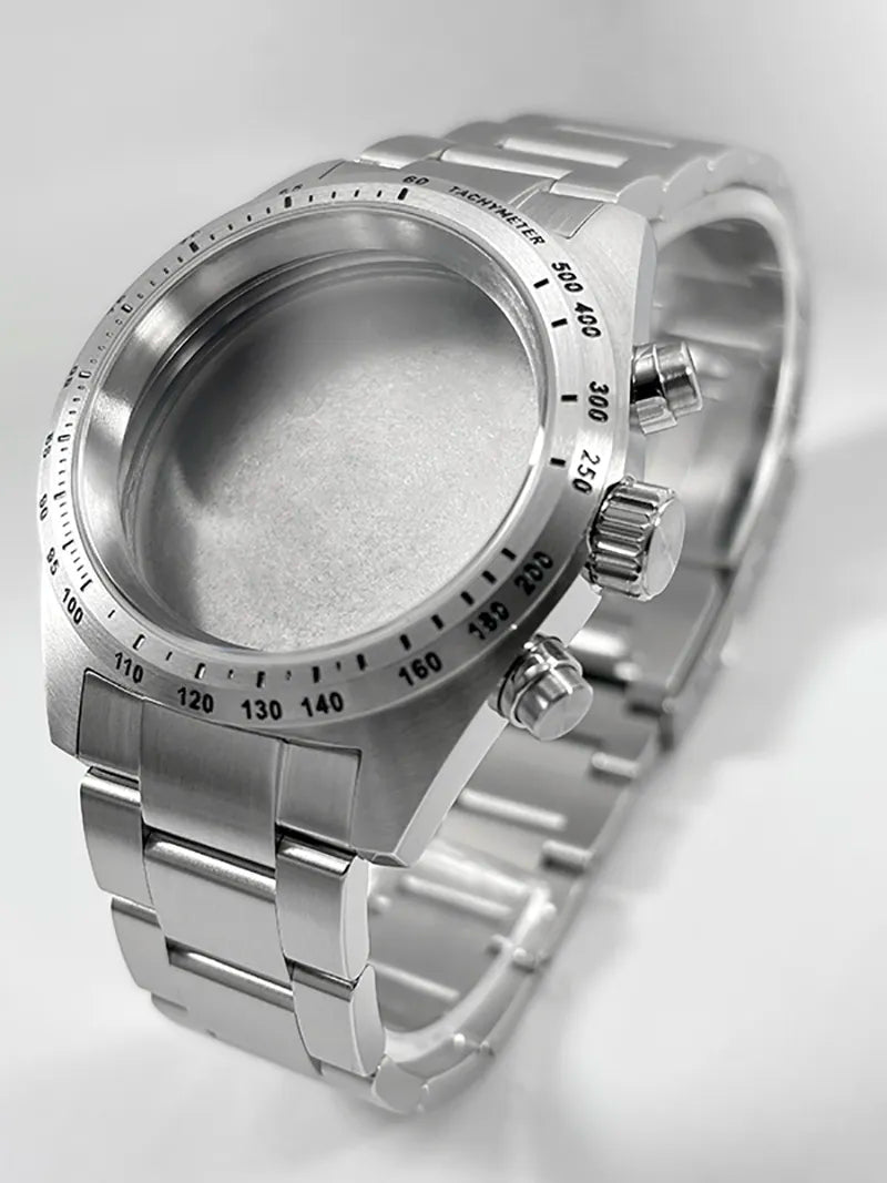 DS Watch VK63 39mm Watch Case Solid Stainless Steel for VK64 Watches Automatic Movement Accessory Parts
