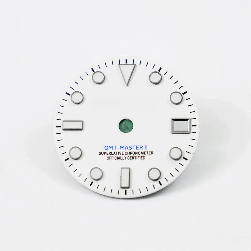 Matte Black Dial Blue Lume NH34 GMT Movement Mod 28.5mm