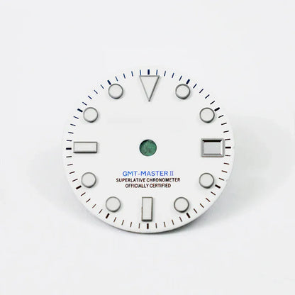 Matte Black Dial Blue Lume NH34 GMT Movement Mod 28.5mm