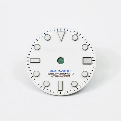 Matte Black Dial Blue Lume NH34 GMT Movement Mod 28.5mm