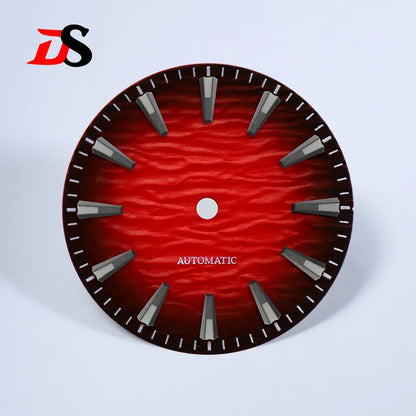 28.5mm Gradient Wave Pattern Dial Blue Lume for NH35/NH38 Movement