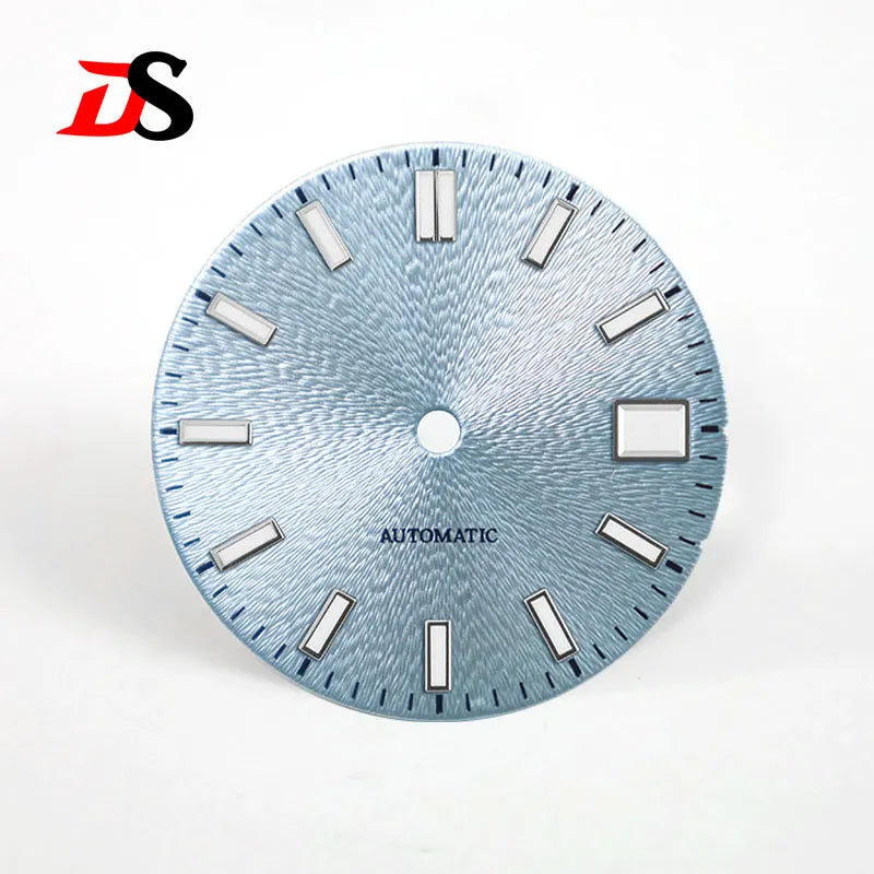 28.5mm Invisible Texture Blue Lume NH35 Movement Multiple Colors Sunburst