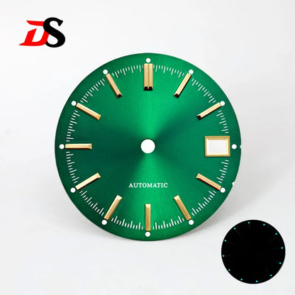 28.5mm Dia Blue Lume Sunburst Dial NH35 Movement