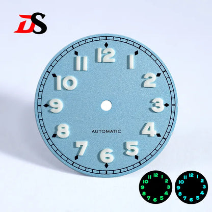 28.5mm Forerunner Dial BGW9 C3 Lume for NH35 NH38 ETA2824 Miyota9015 No Date