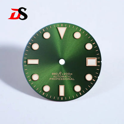 Matte 28.5mm Dial YM SUB BGW9 C3 Lume NH35 Movement Rose Gold Date
