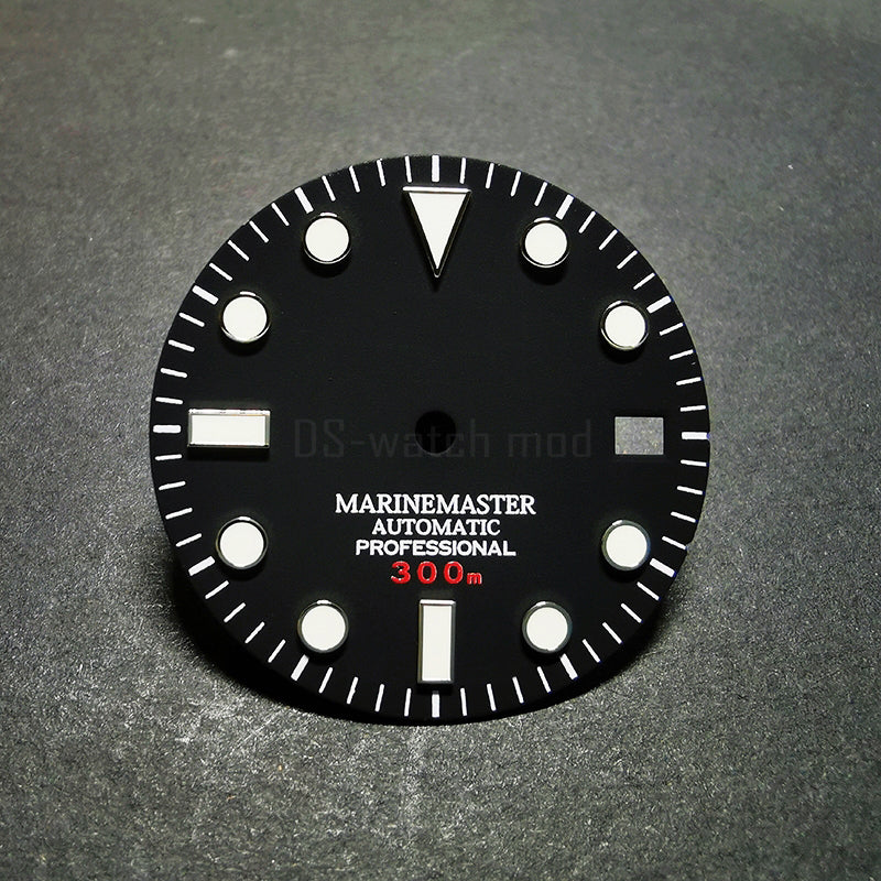 Sunburst Dial Matte Silver YM Index BGW9 C3 Lume for NH35NH36 Movement 28.5mm