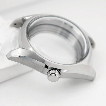 38mm 62GS Case Classic Bubble Dome Glass AR Fit NH34 NH38 28.5mm Dial Steel Screw Crown 10ATM