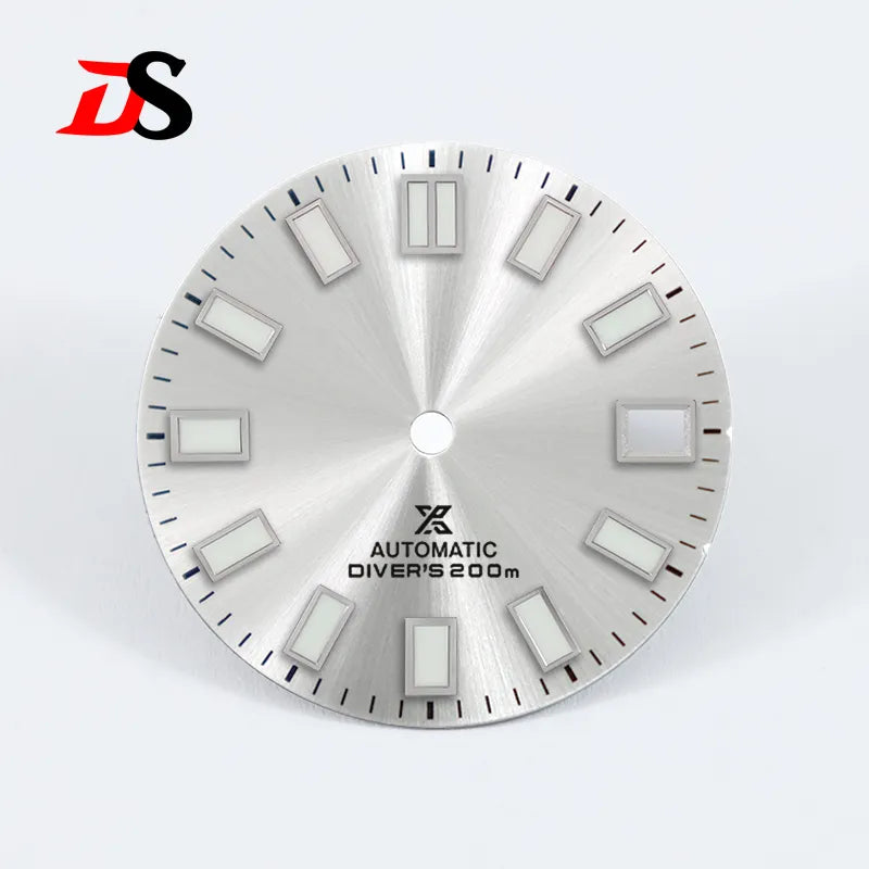 28.5mm Sunburst X Dial Blue Lume for NH35 Movement Watch Accessories