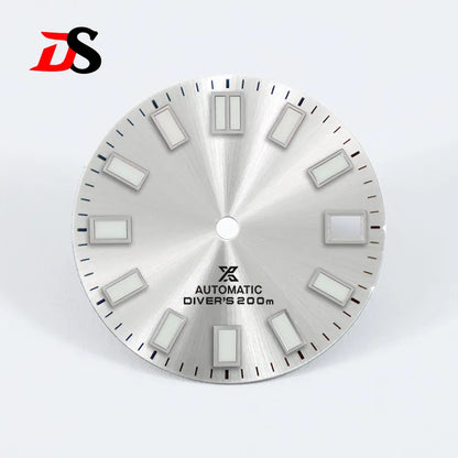 28.5mm Sunburst X Dial Blue Lume for NH35 Movement Watch Accessories