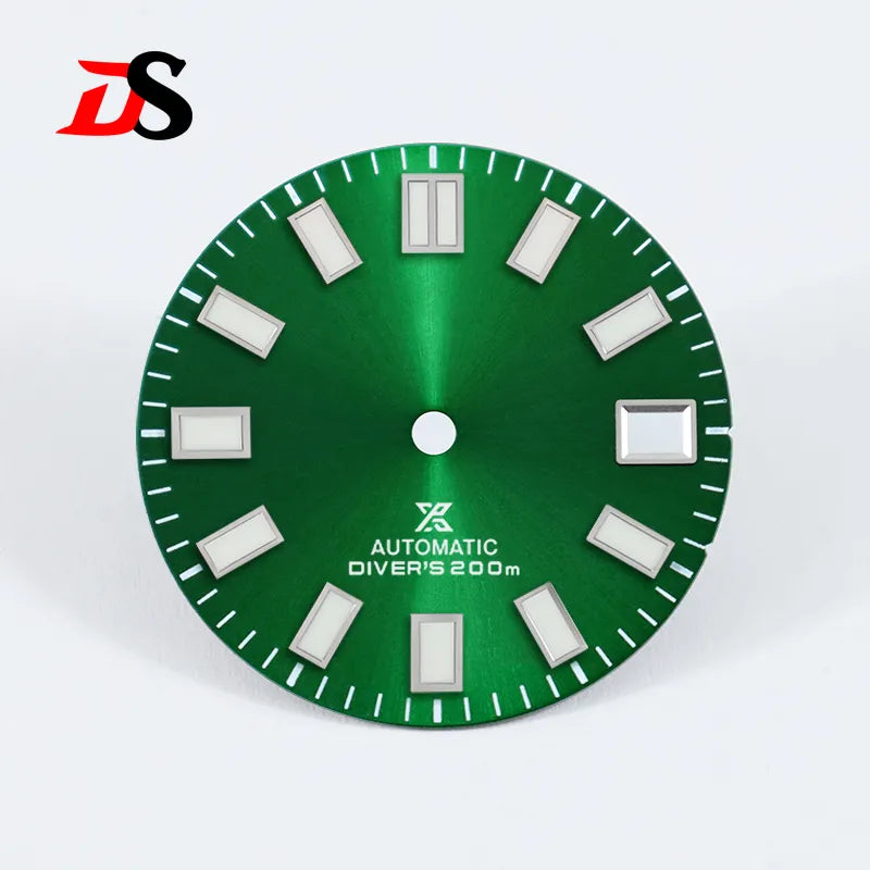28.5mm Sunburst X Dial Blue Lume for NH35 Movement Watch Accessories