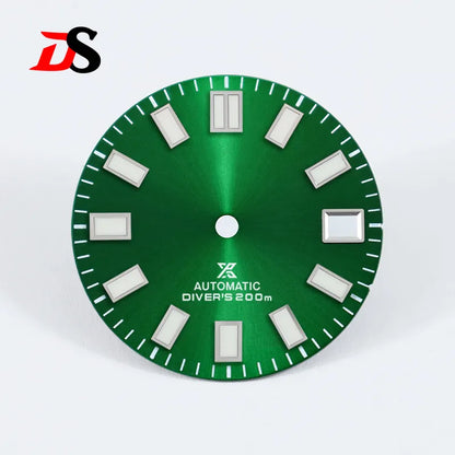 28.5mm Sunburst X Dial Blue Lume for NH35 Movement Watch Accessories
