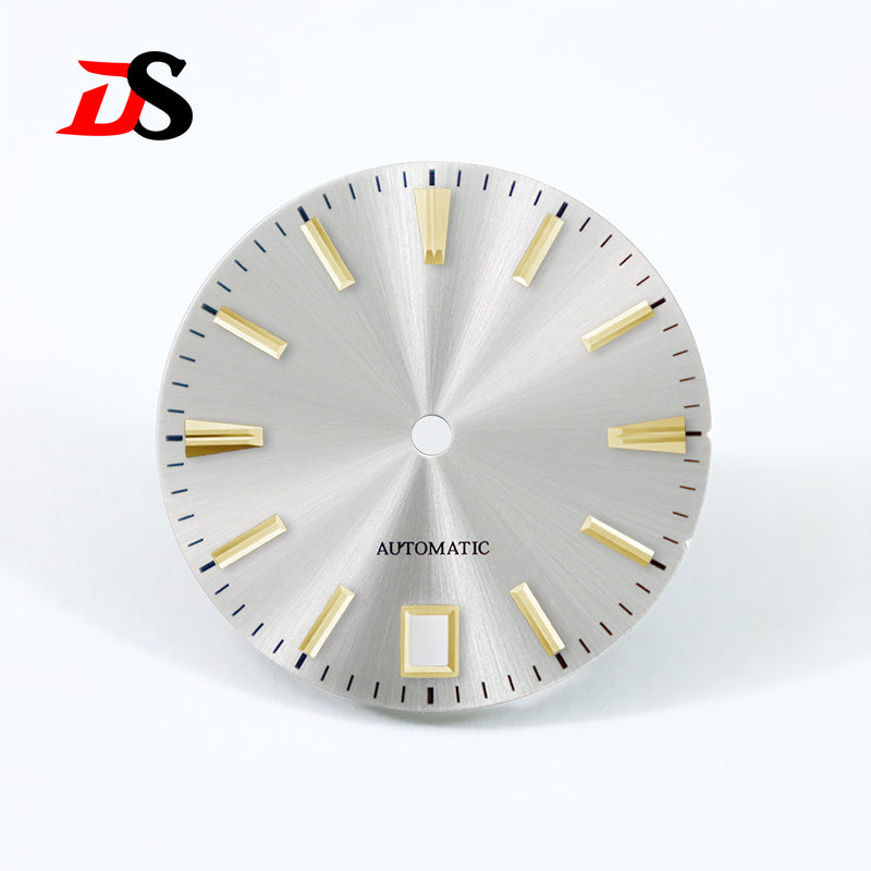 GS 28.5mm Sunburst Dial 6 O'clock Blue Lume NH35 Movement No Lume