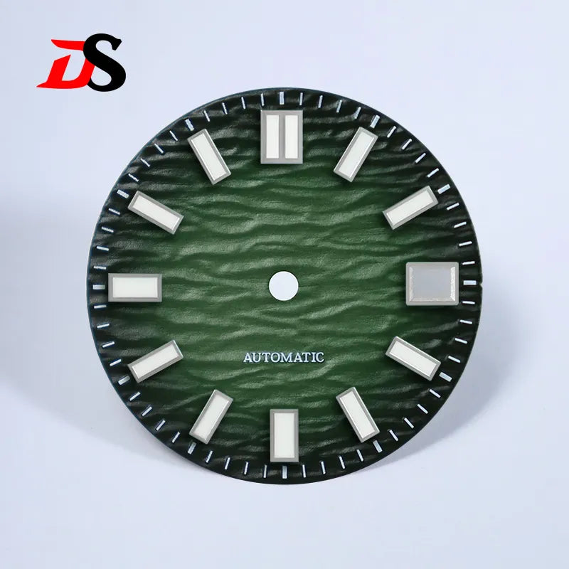 28.5mm Gradient Wave Dial Blue Lume for NH35/NH38 Movement