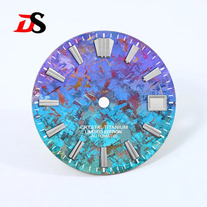 28.5mm Dial Crystal Titanium GS MOD Chaotic Texture No Lume NH35 Movement