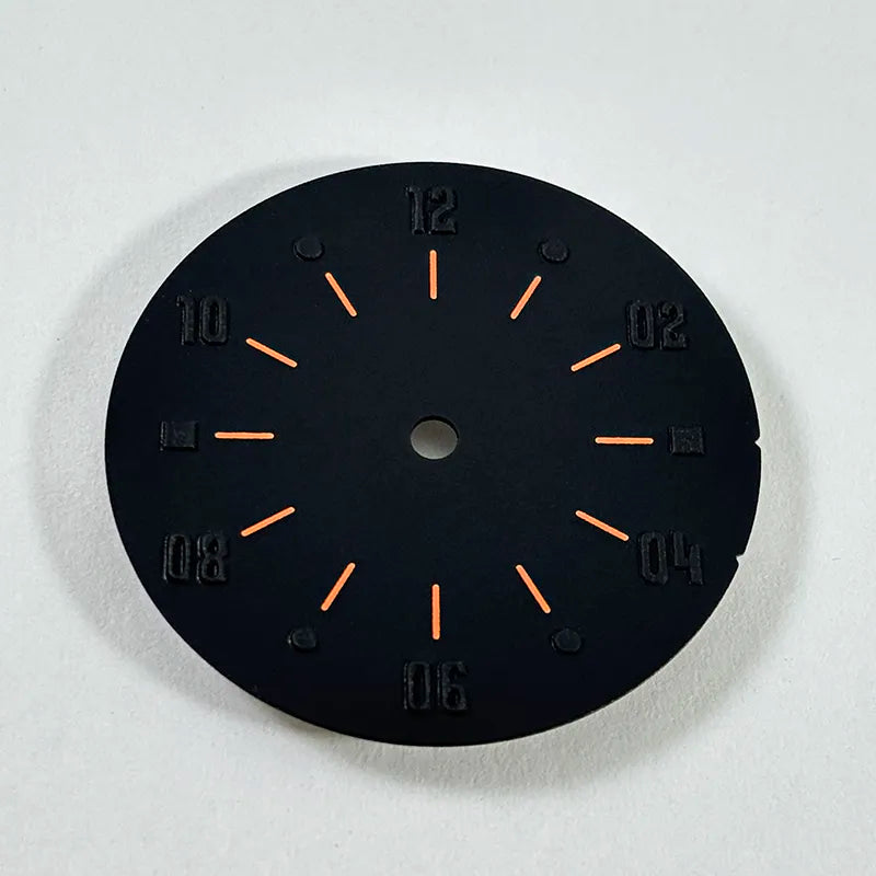 28.5mm Matte Dial Cockpit Instruments Pilot-inspired BGW9 NH38 NH35 ETA2824 SW200 Miyota 9015 Movement Black Lume