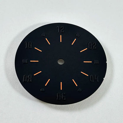 28.5mm Matte Dial Cockpit Instruments Pilot-inspired BGW9 NH38 NH35 ETA2824 SW200 Miyota 9015 Movement Black Lume