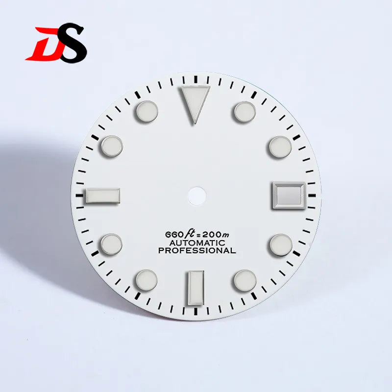 Sub 28.5mm Matte Sunburst Dial BGW9 C3 Lume for NH35NH36 Movement