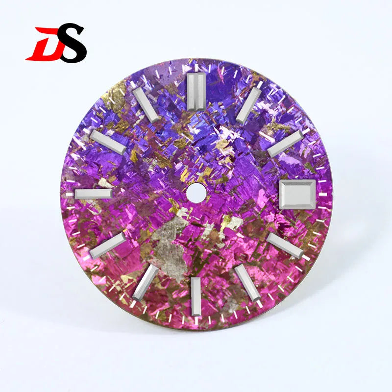 28.5mm Dial Grey Crystal Titanium Texture NO Lume NH35 Movement