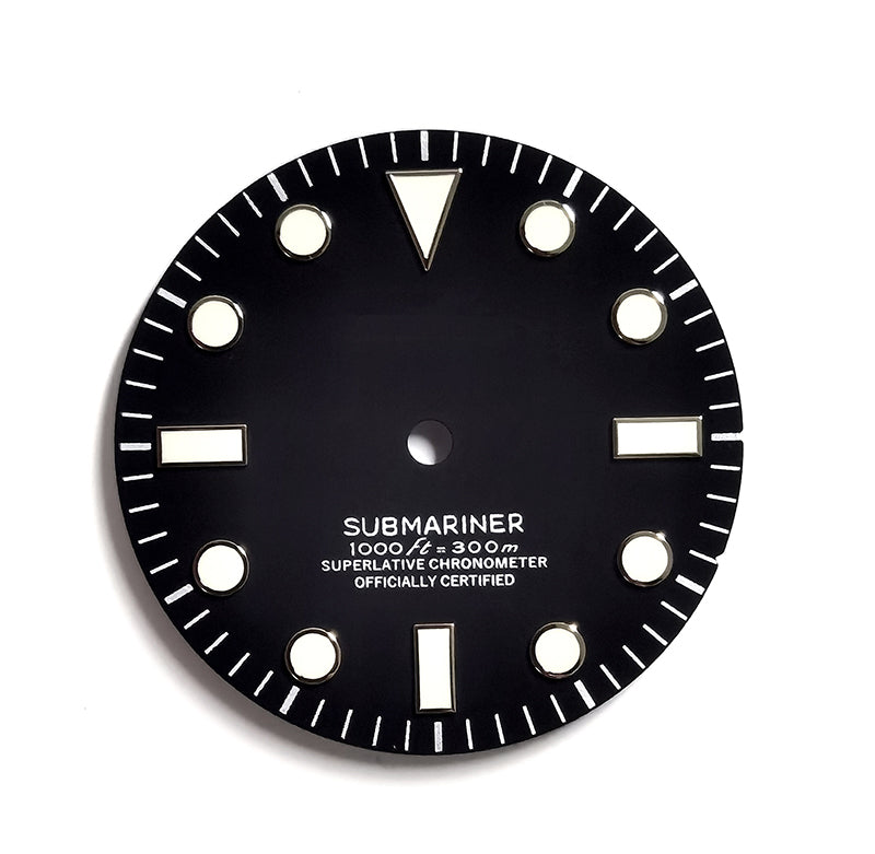 SUB Dial Mod Matte Dial BGW9 C3 Lume NH35NH36 Movement 28.5mm
