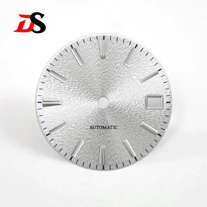 28.5mm Red Sunburst GS No Lume Invisible Textured Dial NH35 Movement