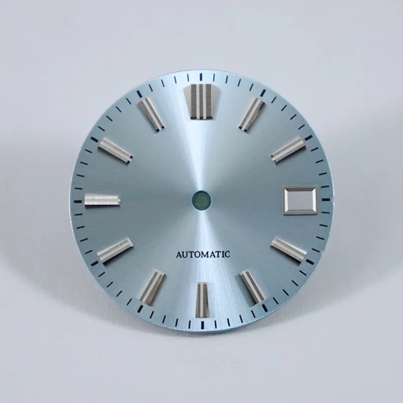 28.5mm Sunburst Dial GS MOD Blue Lume NH35 Movement No Lume
