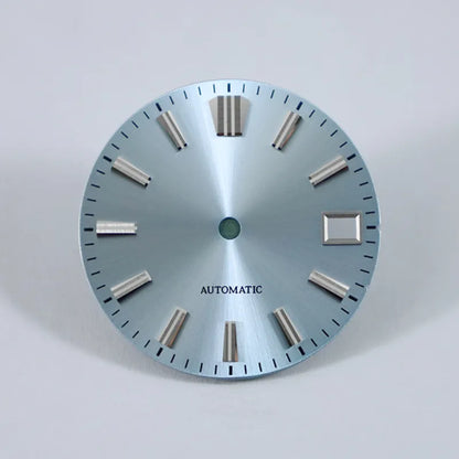 28.5mm Sunburst Dial GS MOD Blue Lume NH35 Movement No Lume