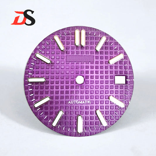 Waffle Dial BGW9blue luminous 28.5MM NH35NH36 S Mod