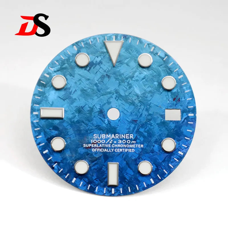 28.5mm Watch Dial SUB Crystal Titanium Texture BGW9 C3 Lume ETA2824Movement
