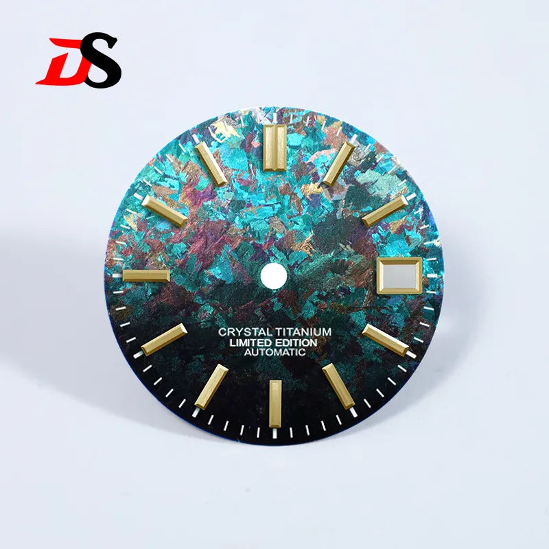 Ice Crystal Titanium Dial 28.5mm Dial No Lume NH35 Movement