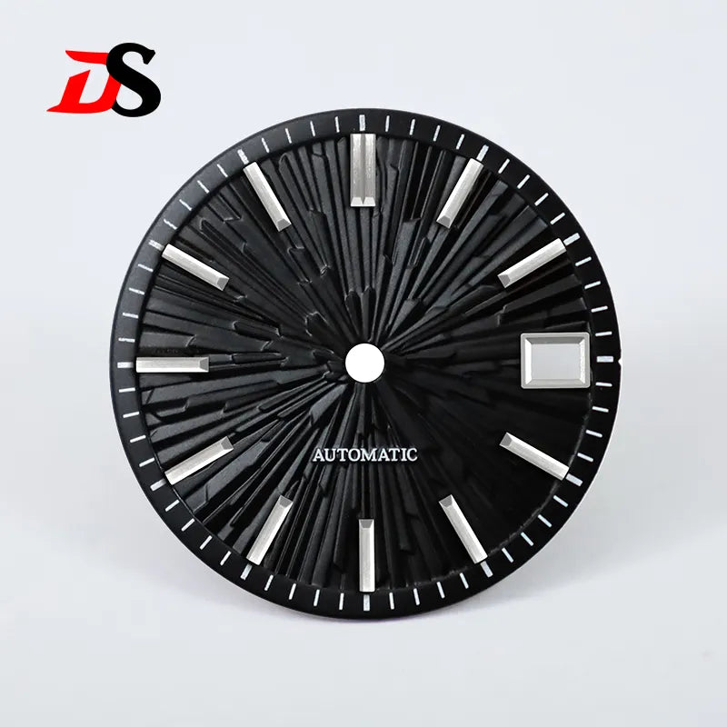 28.5mm Gradient Wood Grain Dial No Lume for NH35/NH38 Movement 3 O'clock Date/no Date