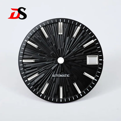 28.5mm Gradient Wood Grain Dial No Lume for NH35/NH38 Movement 3 O'clock Date/no Date